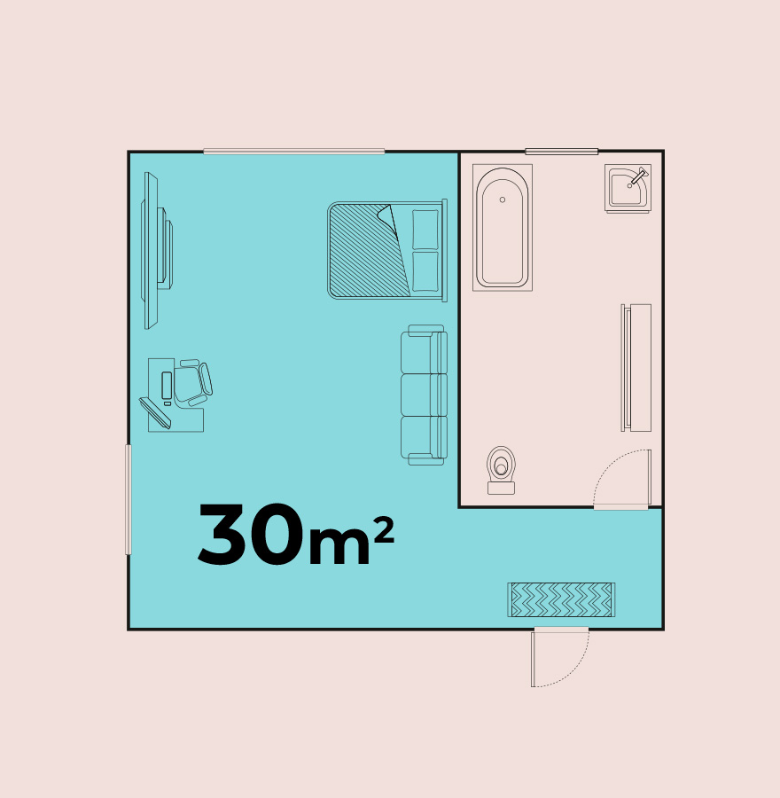Fraîcheur pour les pièces jusqu'à 30 m2