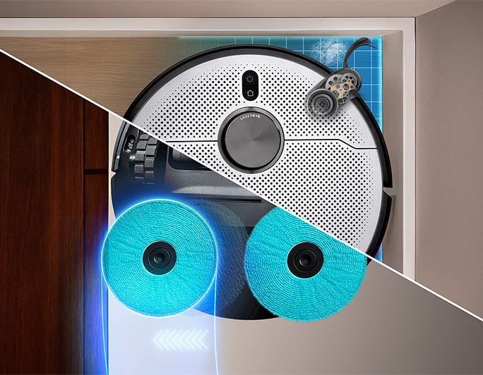 Mopa y cepillo extensible