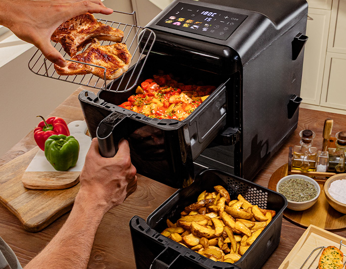 Prepara hasta 4 recetas a la vez